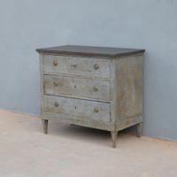 Comò cassettone Luigi XVI laccato Shabby Chic