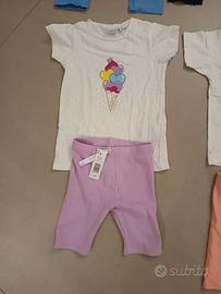 completini t-shirt e pantaloncini