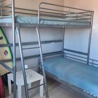 letto a soppalco e letto singolo