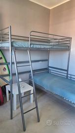 letto a soppalco e letto singolo