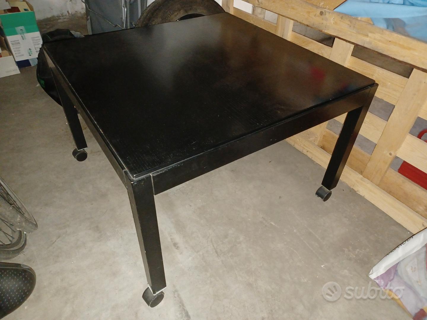 Tavolino salotto nero con rotelle 80X80 cm - Arredamento e Casalinghi In  vendita a Roma