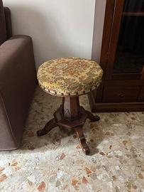 Sedia da pianoforte vintage