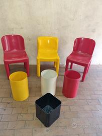 sedie cestini design U.T. Kartell