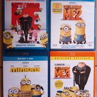 Blu Ray CATTIVISSIMO ME 1,2,3 e MINNIONS