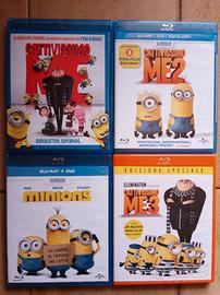Blu Ray CATTIVISSIMO ME 1,2,3 e MINNIONS