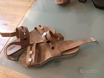 SANDALI ESTIVI  MISURA 38 BEIGE  IGI&CO