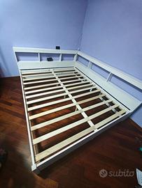 Letto matrimoniale libreria