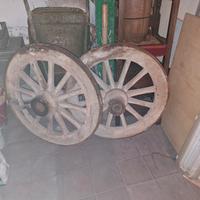 ruote carro in legno