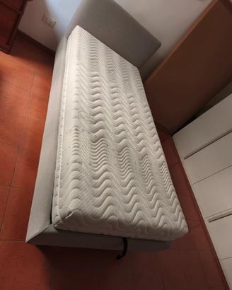 Letto con materasso ortopedico Sirio