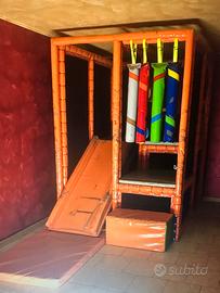 Giostra fissa bambini multifunzione con percorso