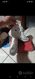 converse in pizzo panna taglia 37,5