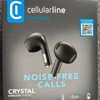 Auricolari Crystal Bluetooth Cellularline nero