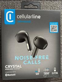Auricolari Crystal Bluetooth Cellularline nero