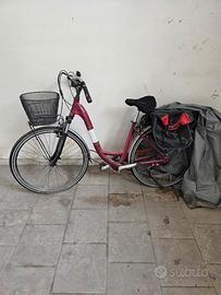 Bicicletta donna con pedalata assistita 