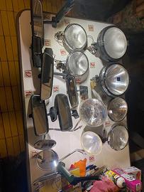 Fari e retrovisori auto d'epoca e rally