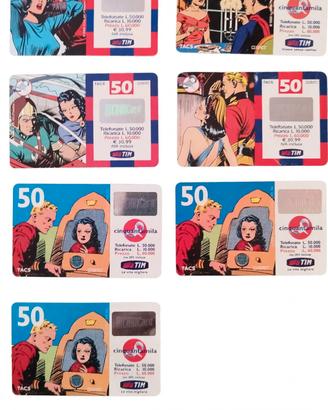 Lotto 7 schede Tim tacs 50 Flash Gordon 1999