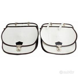 Coppia borse laterali per bici epoca