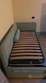 Letto singolo imbottito