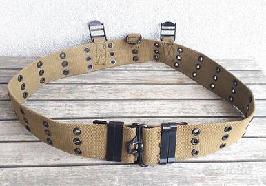 Cinturone kaki vintage anni '70/80 Btg. San Marco