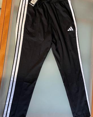 Adidas 3 Stripes Pantalone Tuta Nero L (Nuovo!)