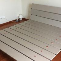 Letto Flou Tadao matrimoniale - Grigio Epoque