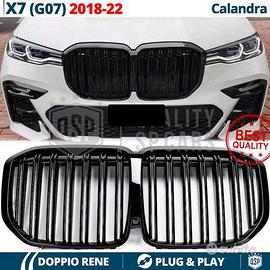 GRIGLIA Doppio Rene per BMW X7 G07 Nera Lucida