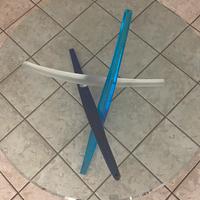 Tavolino in cristallo e vetro di Murano