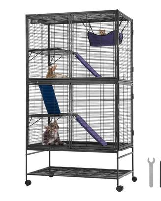 Gabbia per Animali in Metallo Rotelle 1640 mm