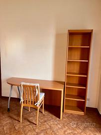 Scrivania e libreria