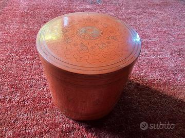 Scatola laccata antica birmana 