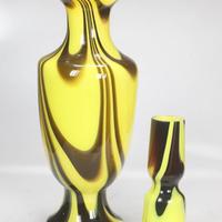 Due vasi in vetro di Murano