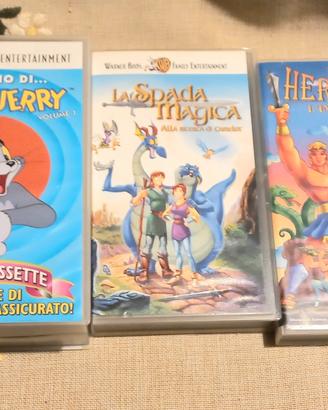 5 VHS cartoni animati fine anni 90  Originali