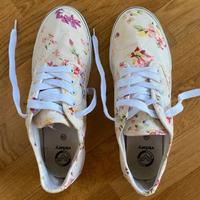 sneakers a fiori con lacci basse da donna nr 39