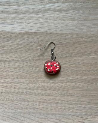 Orecchino pendente in fimo