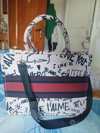 Borsa tote con tracolla 