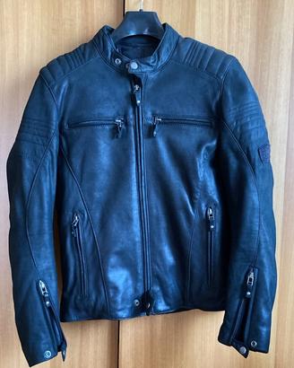 Giacca moto in pelle vintage Stud Revolver Wheelup