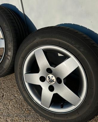 Ruote complete originali Peugeot 207- cerchi 15