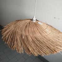 Lampadario in fibra naturale