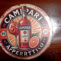 Campari insegna pubblicitaria in metallo 