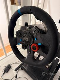 Playstation, stand con volante, cambio, pedaliera