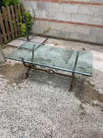 Tavolino soggiorno in ferro battuto