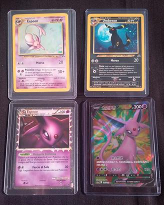 Lotto carte umbreon, espeon-leggi descrizione