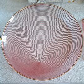 Piatto e portasalviette vetro soffiato