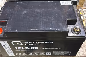 Coppia batterie 80 ah per caravan camper seminuove