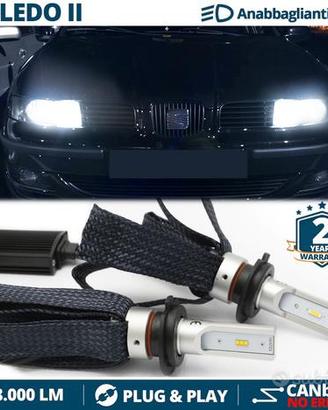 Kit LED H7 per Seat TOLEDO 2 1M Luce Bianca CANbus