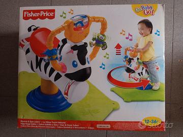 Zebra saltella e gira Fisher price