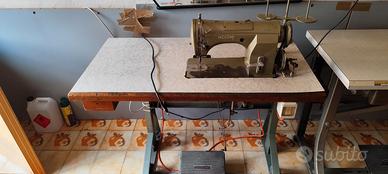 Macchina da cucire industriale NECCHI con tavolo e