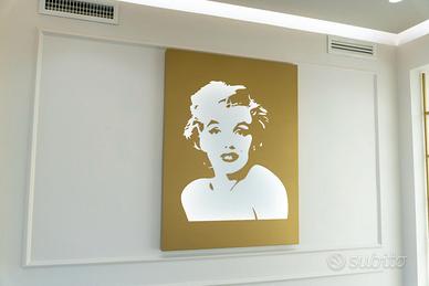 Quadro Decorativo Marilyn Monroe XXL - Oro