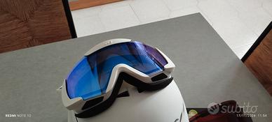 Casco da sci con occhiali + screen snow