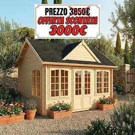 CASETTA DI LEGNO CLAUDIA 34mm 420x320x347h cm